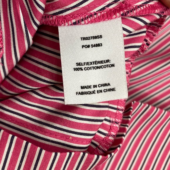 NWT Derek Lam 10 Crosby “Pandora” Striped Pleated Peplum Tie-Front Top - Picture 11 of 12